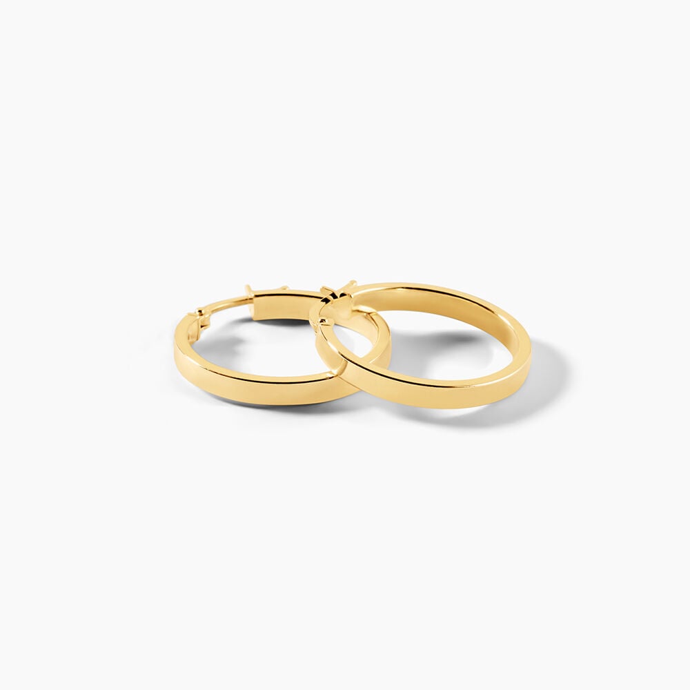 Cr&eacute;oles Cody Argent Dor&eacute; A L'Or 750/1000 - Cr&eacute;oles Femme | Marc Orian