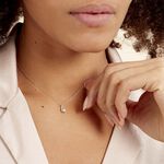 Collier Vrille Accompagnee Or Blanc Diamant - Colliers avec pierres Femme | Marc Orian