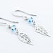 Boucles D'oreilles Pendantes Angelika Argent Blanc Pierre De Synthese - Pendantes Femme | Marc Orian