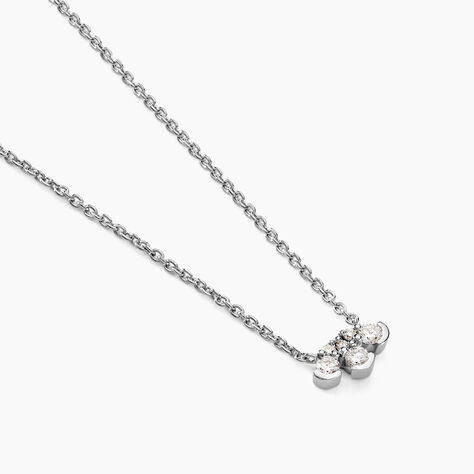 Collier Orhiane Argent Blanc Diamant Synthétique - Colliers avec pierres Femme | Marc Orian