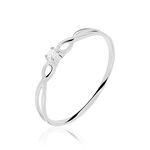 Bague Stelonie Or Blanc Diamant - Solitaires Femme | Marc Orian
