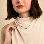 Collier Hearten Argent Blanc - Colliers fantaisie Femme | Marc Orian