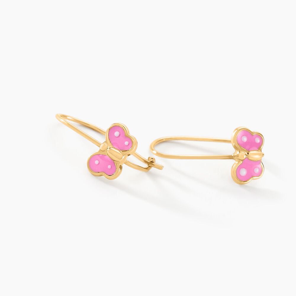 Boucles D'oreilles Pendantes Souline Papillon Or Jaune - Pendantes Enfant | Marc Orian