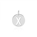 Pendentif Elio X Argent Blanc - Bijoux fantaisie Famille | Marc Orian