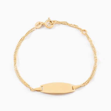 Bracelet Identite Bebe Or Jaune Ericka - Gourmettes Enfant | Marc Orian