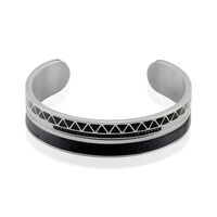 Bracelet Jonc Imagine Victoriano Acier Blanc Strass