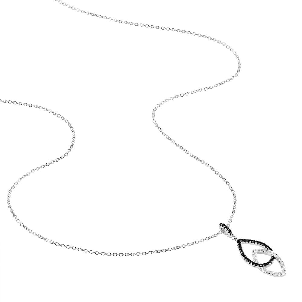 Collier Meta Argent Blanc Oxyde De Zirconium - Colliers avec pierres Femme | Marc Orian