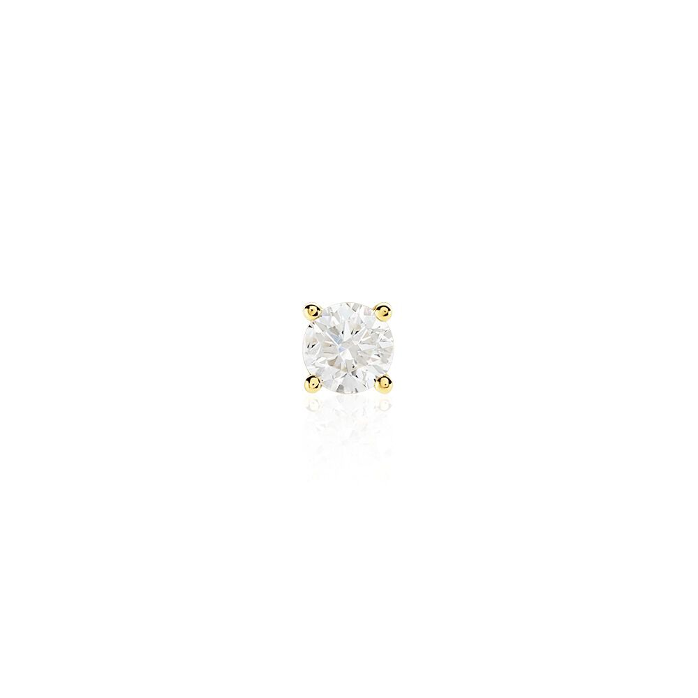 Boucle D'oreille Puce Unitaire Victoria Or Jaune Diamant - Boucles d'oreilles mariage Famille | Marc Orian