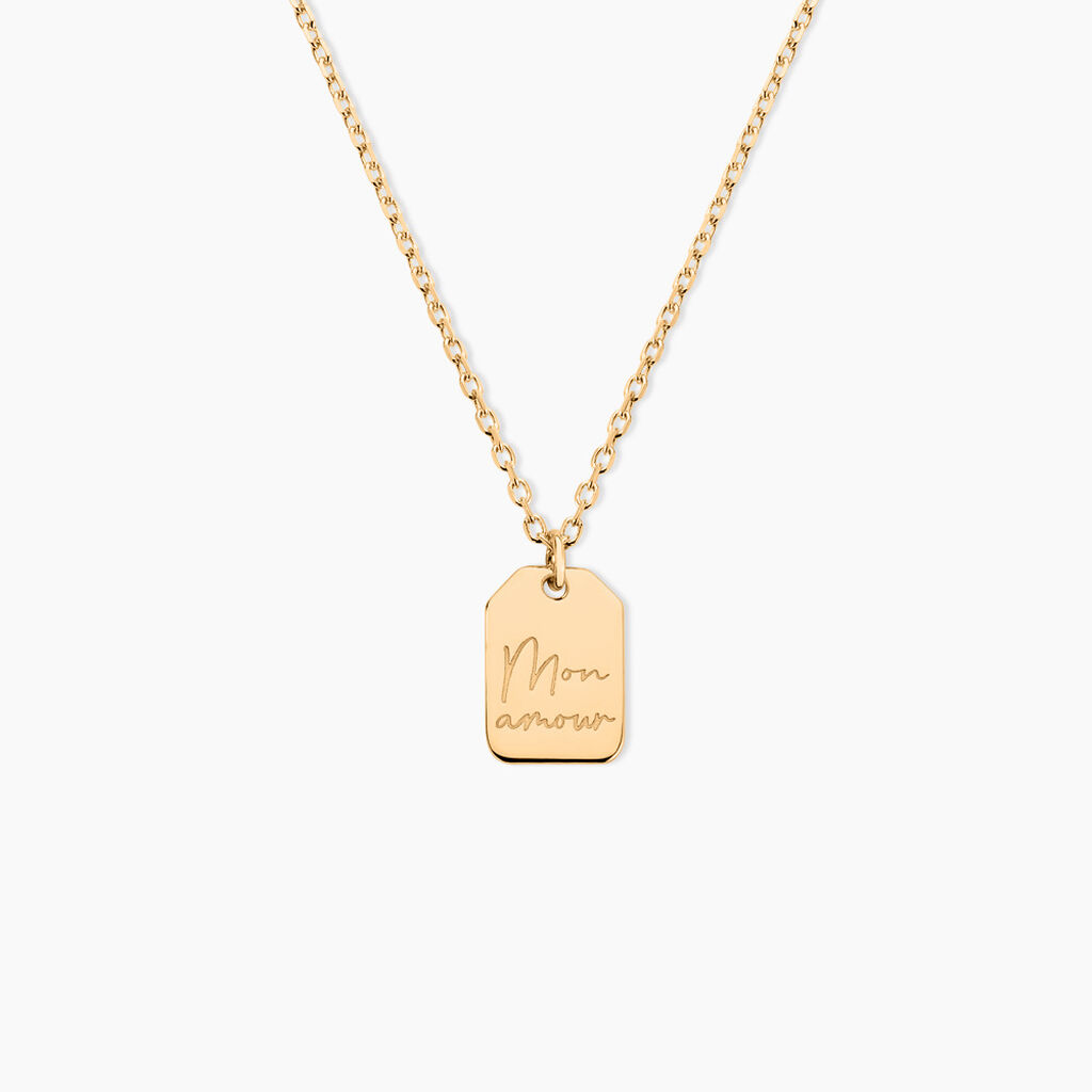 Collier Eurydice Plaqu&eacute; Or Jaune - Colliers ete Famille | Marc Orian