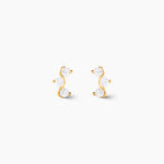 Boucles D'oreilles Puces Mureille Or Jaune Oxyde De Zirconium - Puces Femme | Marc Orian