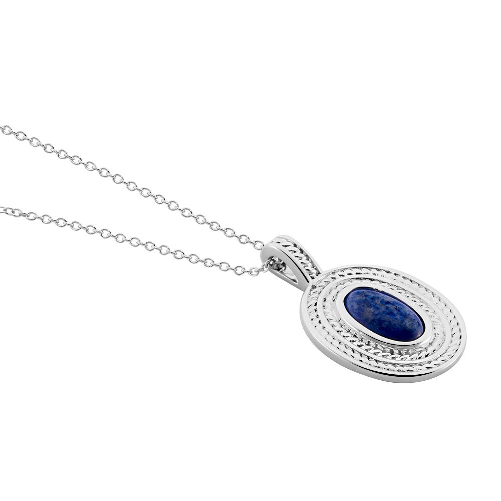 Collier Takara Argent Blanc Lapis Lazuli - Colliers avec pierres Femme | Marc Orian