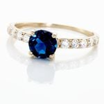 Bague Or Jaune Monroe Topaze Oxydes De Zirconium - Bagues pierres fines Femme | Marc Orian