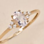 Bague Diapre Or Jaune Quartz Oxyde De Zirconium - Bagues avec pierre Femme | Marc Orian