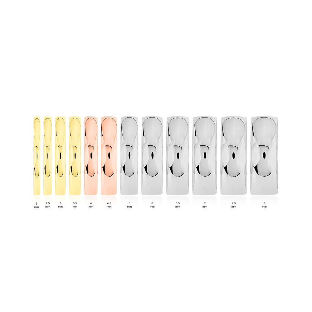 Alliance Julie Ruban Classique Or Blanc - Alliances duo Famille | Marc Orian
