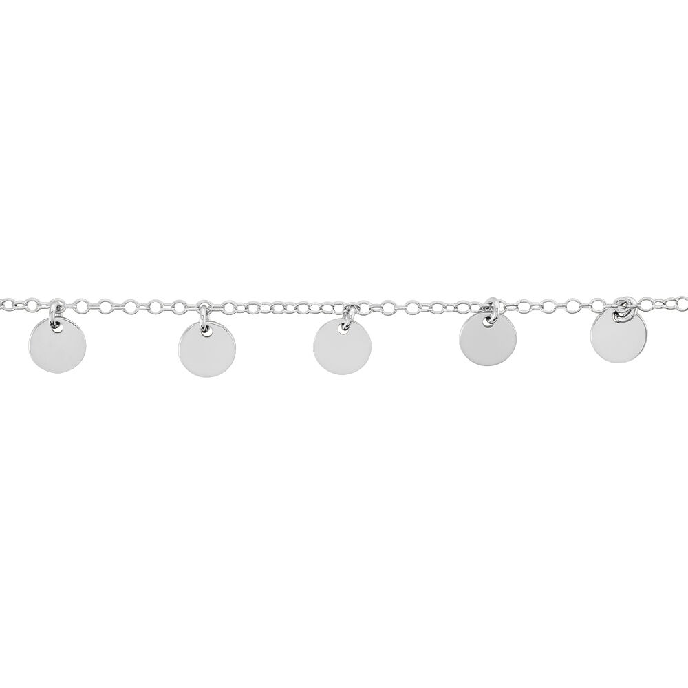 Bracelet Ragavi Argent Blanc - Bracelets Médailles Femme | Marc Orian