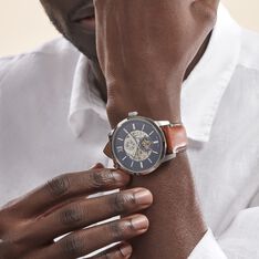 Montre Fossil Townsman Auto Bleu - Montres automatique Homme | Marc Orian