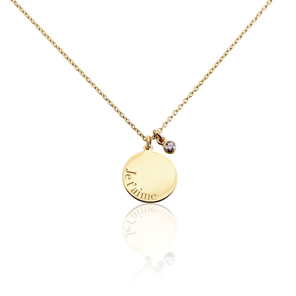 Collier Plaqué Or Greer Oxyde De Zirconium - Colliers avec pierres Femme | Marc Orian