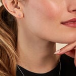 Boucles D'oreilles Puces Jill Argent Blanc Oxyde De Zirconium - Puces Femme | Marc Orian