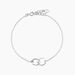Bracelet Coline Argent Blanc - Bracelets Anneaux Entrelaces Femme | Marc Orian