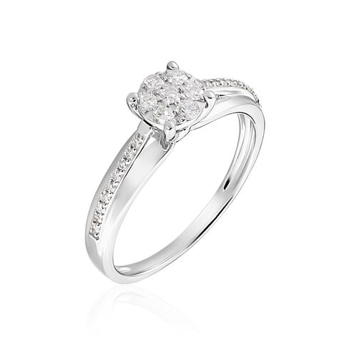 Bague Kate Or Blanc Diamant - Parures de mariage Femme | Marc Orian