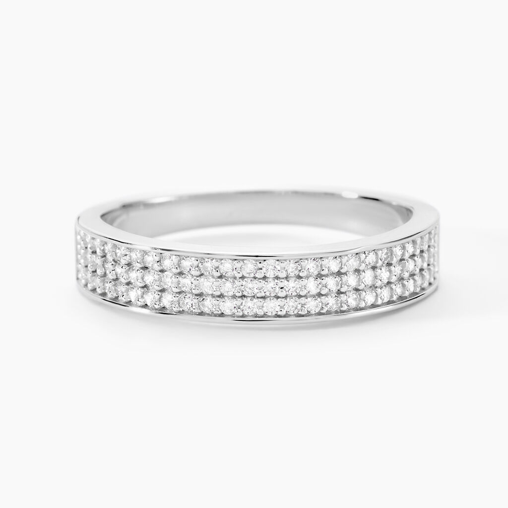 Bague Kaycee Argent Blanc Oxyde De Zirconium - Bagues avec pierre Femme | Marc Orian