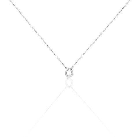Collier Maude Or Blanc Diamant - Colliers avec pierres Femme | Marc Orian