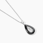 Collier Boyce Argent Blanc C&eacute;ramique Oxyde De Zirconium - Colliers avec pierres Femme | Marc Orian