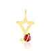 Pendentif Helidie Coccinelle Lettre Or Jaune - Pendentifs Enfant | Marc Orian