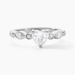 Bague Solitaire Sagan Argent Blanc Oxyde De Zirconium - Bijoux fantaisie Femme | Marc Orian