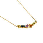 Collier Hortense Or Jaune Topaze P&eacute;ridot Am&eacute;thyste - Colliers avec pierres Femme | Marc Orian