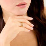 Bague Eva Acier Jaune - Bijoux fantaisie Femme | Marc Orian