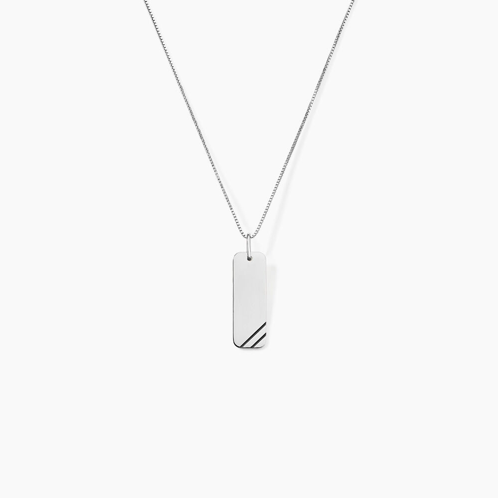 Collier Ryan Or Blanc - Colliers Homme | Marc Orian