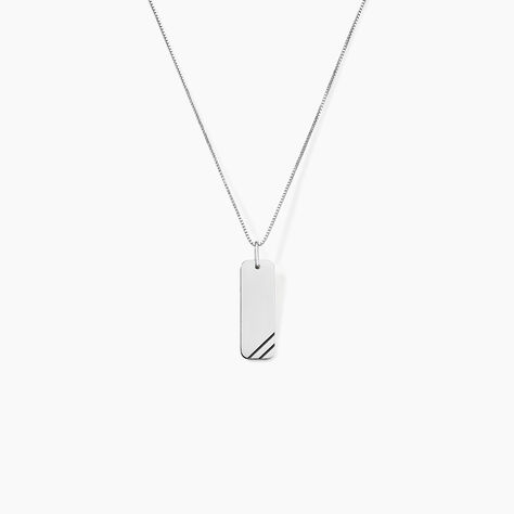 Collier Ryan Or Blanc - Colliers Homme | Marc Orian