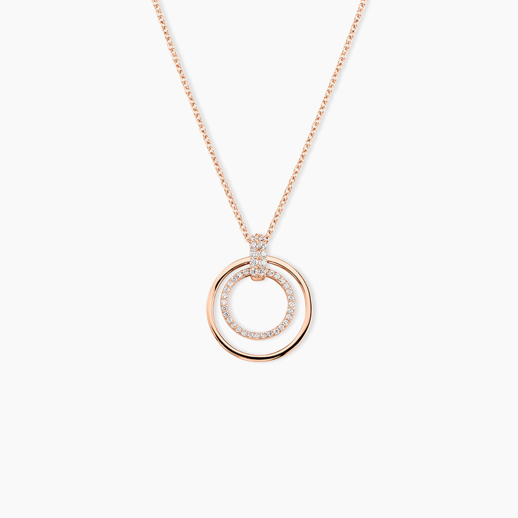 Collier Silvana Argent Rose Oxyde De Zirconium - Colliers avec pierres Femme | Marc Orian