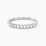 Alliance Hera Or Blanc Diamant - Alliances avec pierres Femme | Marc Orian
