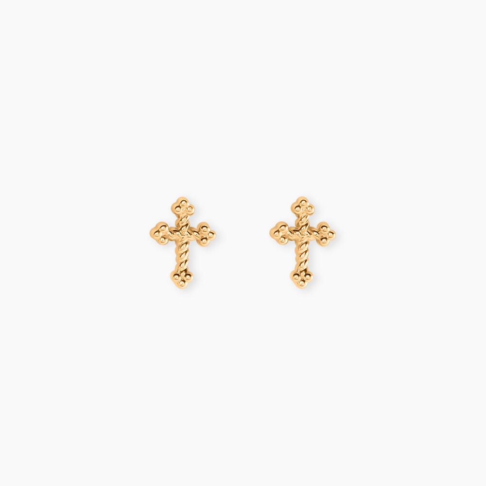 Boucles D'Oreilles Puces Tien Plaqu&eacute; Or Jaune - Puces Femme | Marc Orian