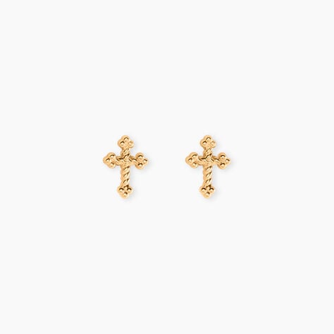 Boucles D'Oreilles Puces Tien Plaqu&eacute; Or Jaune - Puces Femme | Marc Orian