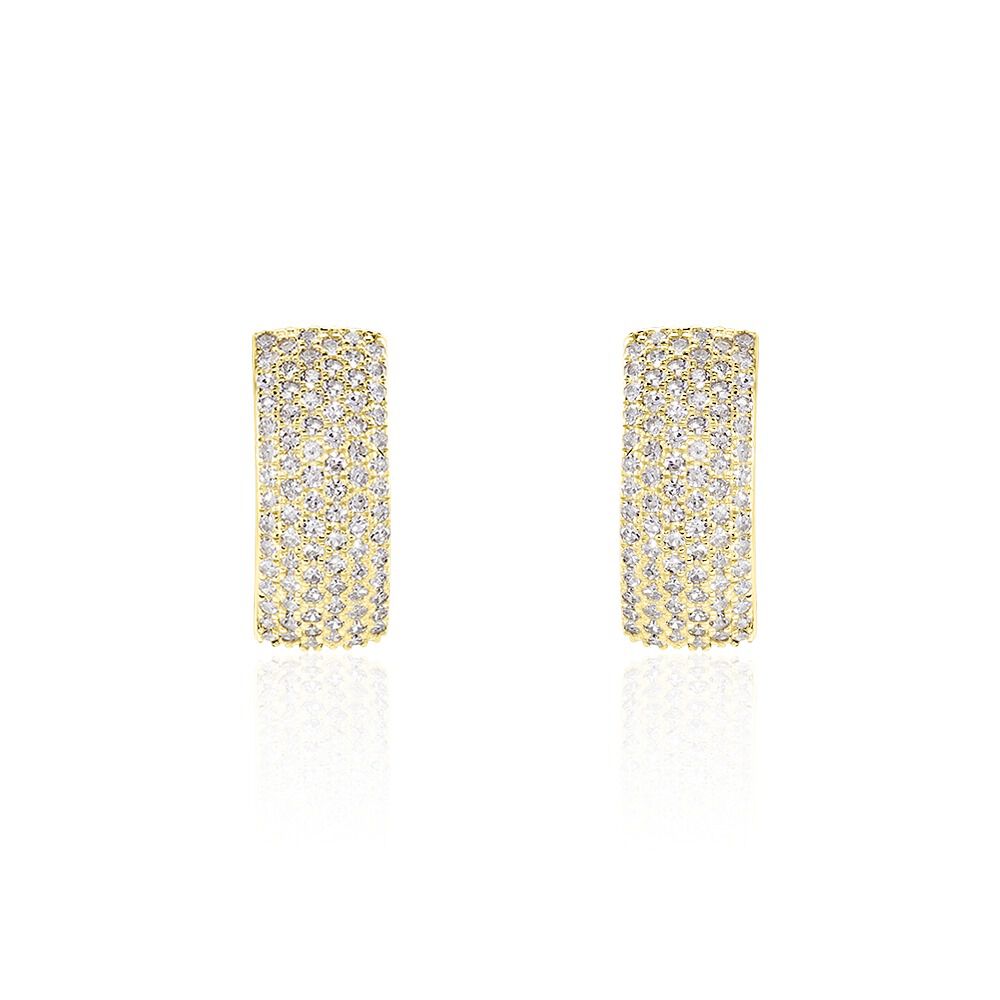 Boucles D'oreilles Puces Charlotte Or Jaune Diamant - Puces Femme | Marc Orian
