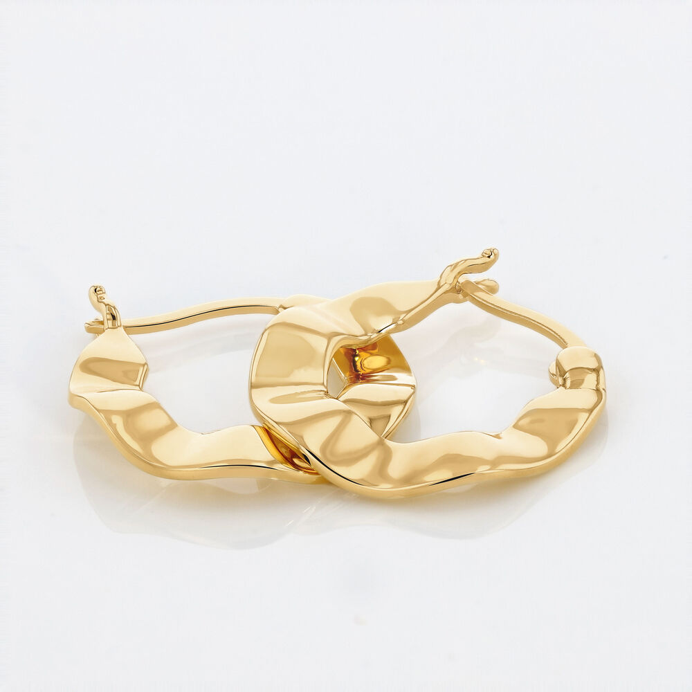 Cr&eacute;oles Keara Plaqu&eacute; Or Jaune - Cr&eacute;oles Femme | Marc Orian