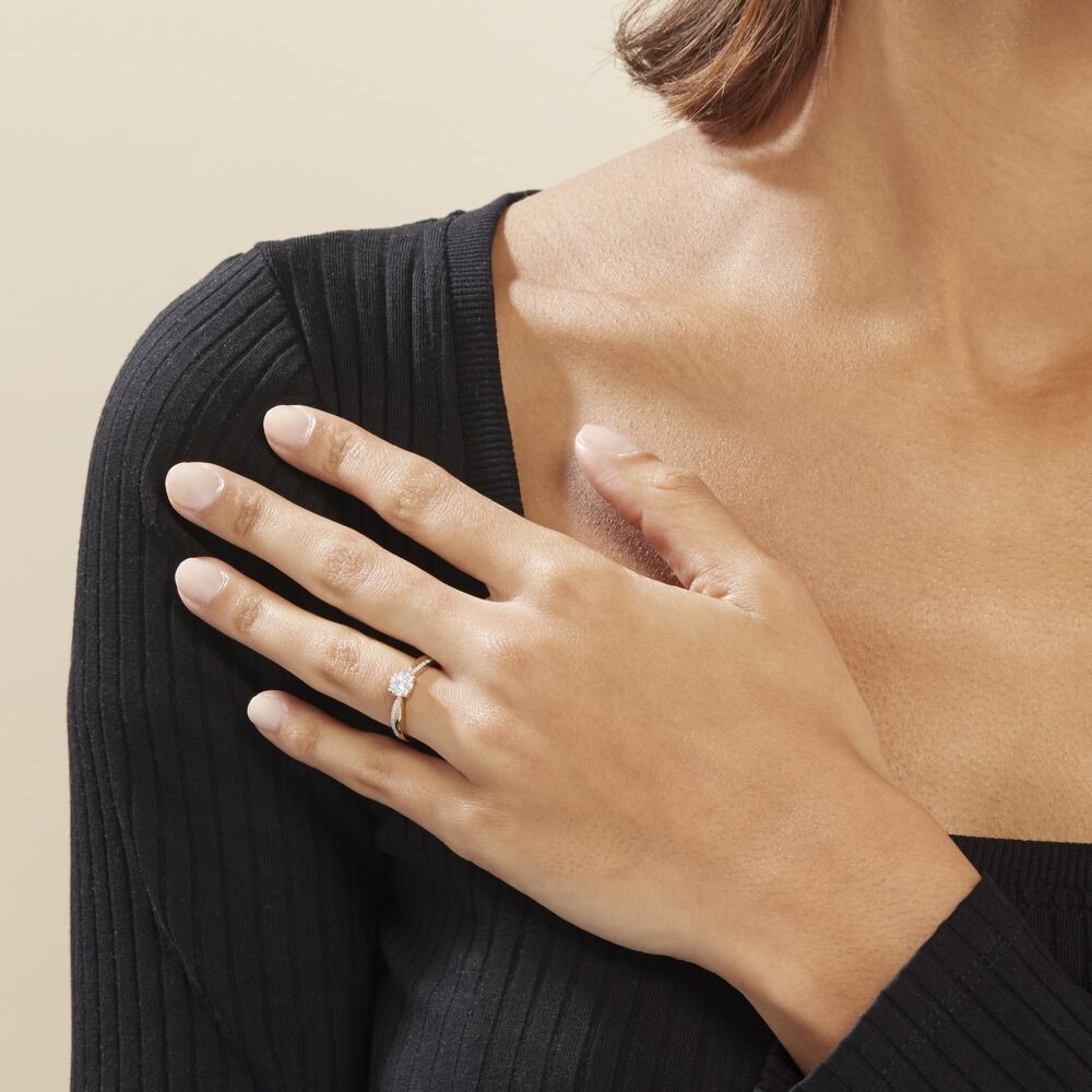 Bague Elfreda Or Jaune Diamant - Solitaires Femme | Marc Orian