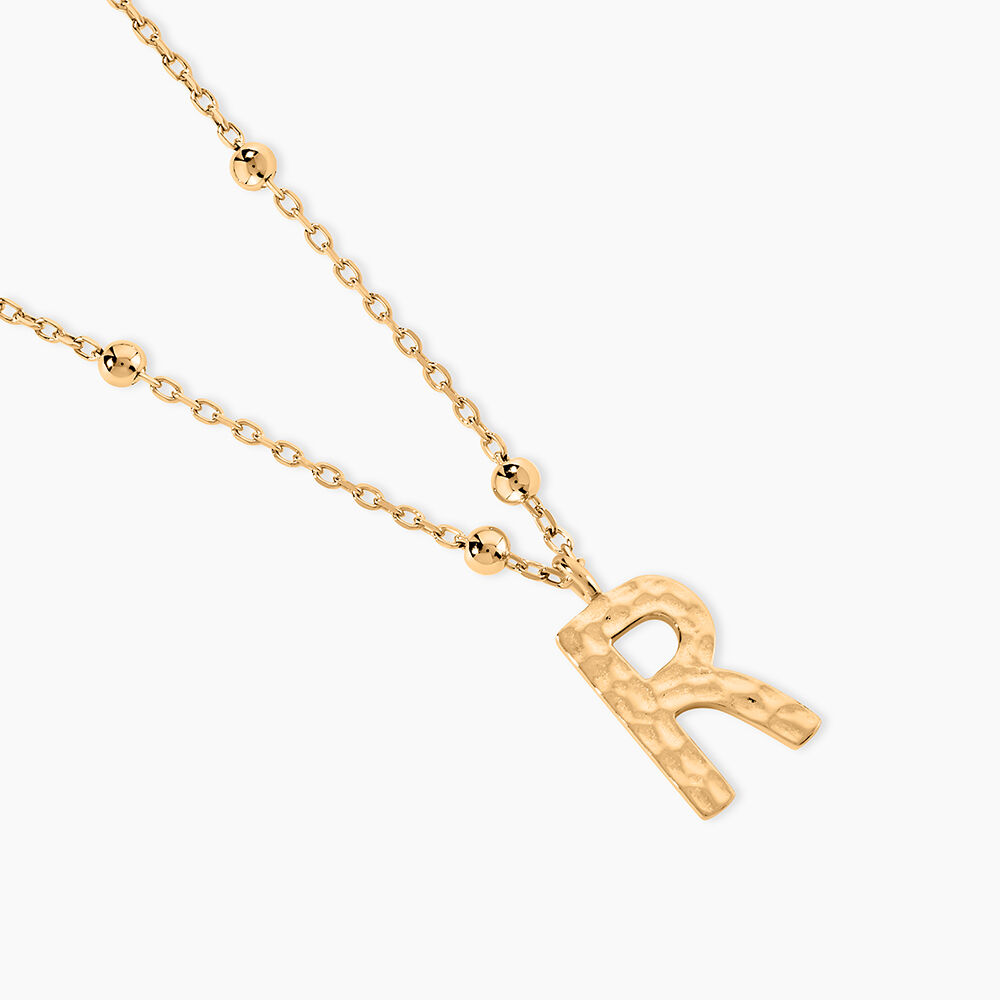Collier Plaqu&eacute; Or Jaune Lettra - Colliers ete Femme | Marc Orian