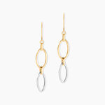 Boucles D'oreilles Pendantes Lucia Or Bicolore - Pendantes Femme | Marc Orian