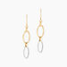 Boucles D'oreilles Pendantes Lucia Or Bicolore - Pendantes Femme | Marc Orian