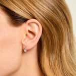 Boucles D'Oreilles Puces Lodie Argent Blanc Oxyde De Zirconium - Puces Femme | Marc Orian