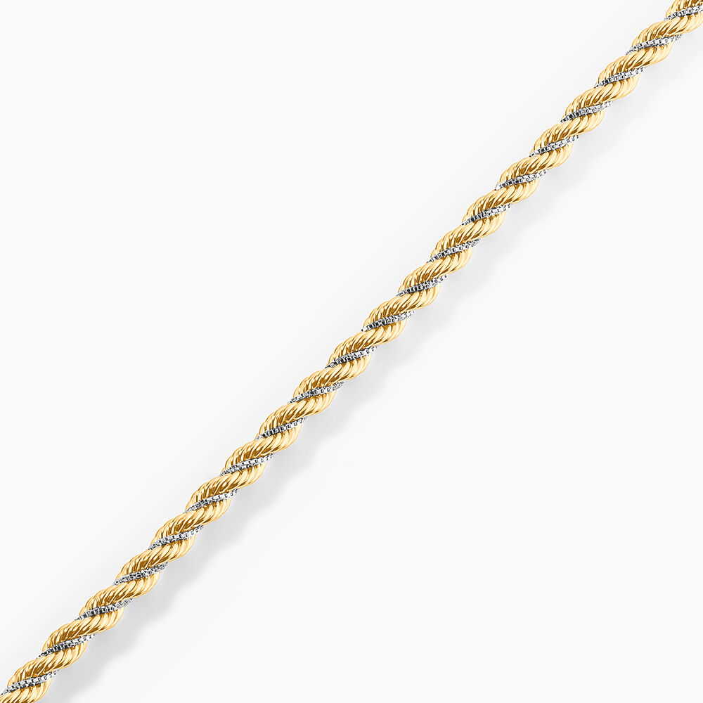 Bracelet Jerryenne Corde Et Venitienne Or Bicolore - Bracelets mailles Femme | Marc Orian