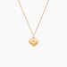 Pendentif Eudocie Coeur Mat Et Brillant Or Jaune - Pendentifs Femme | Marc Orian
