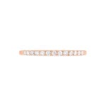 Alliance Pristina Or Rose Diamant - Alliances avec pierres Femme | Marc Orian
