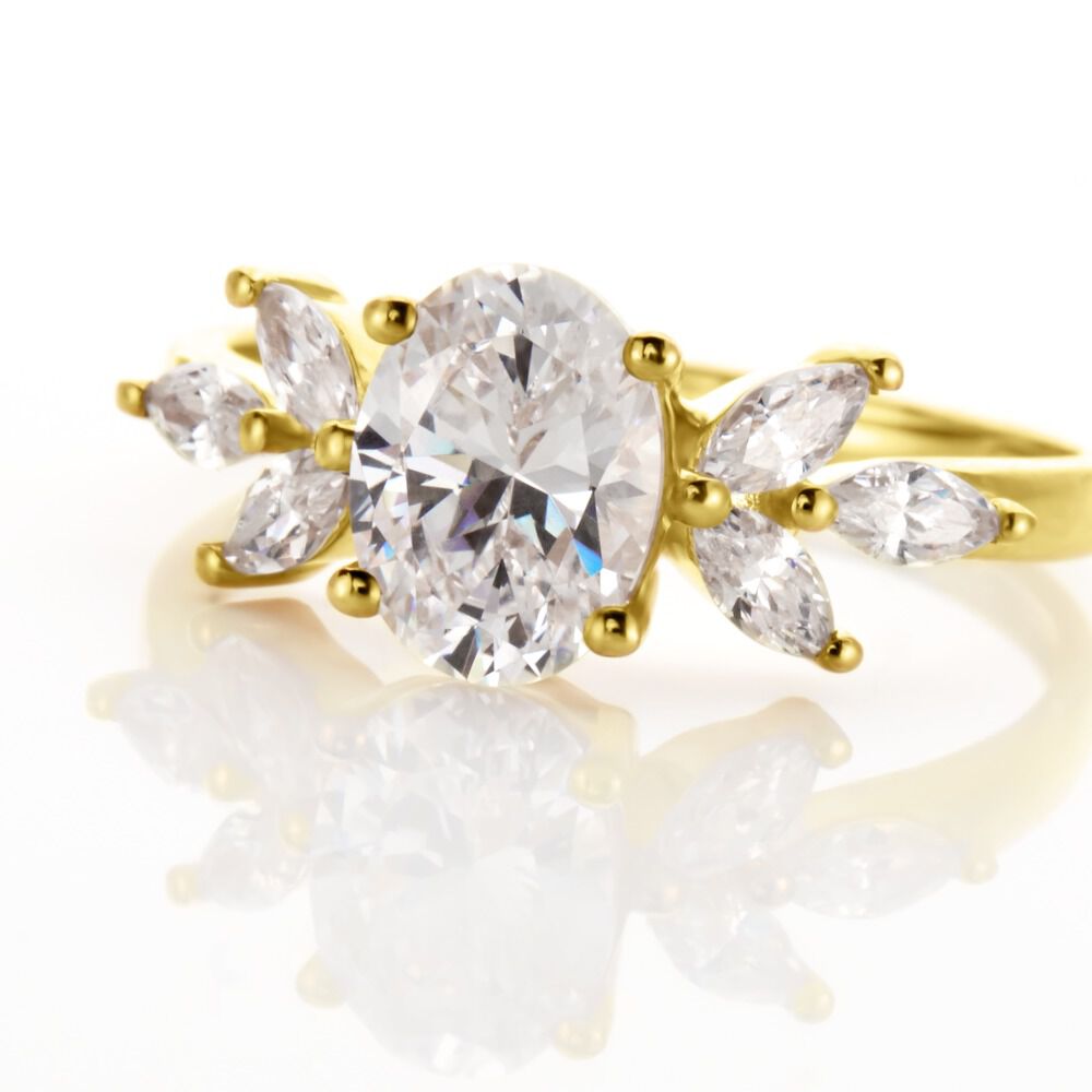 Bague Or Jaune Koulm Oxyde - Solitaires Femme | Marc Orian