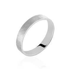 Alliance Georgius Ruban Plat Palladium Blanc - Alliances Famille | Marc Orian