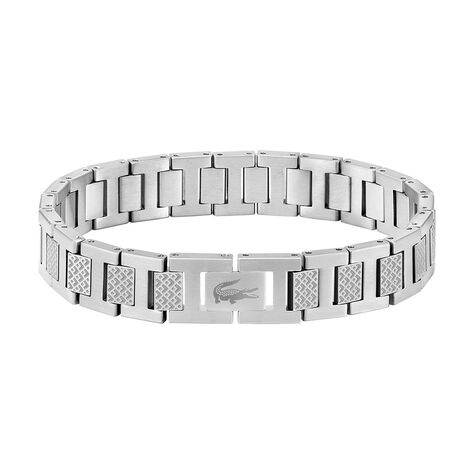 Bracelet Lacoste Metropole Acier Blanc - Bracelets cha&icirc;nes Homme | Marc Orian
